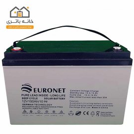 باتری خشک 12 ولت 100 آمپر یورونت (euronet)